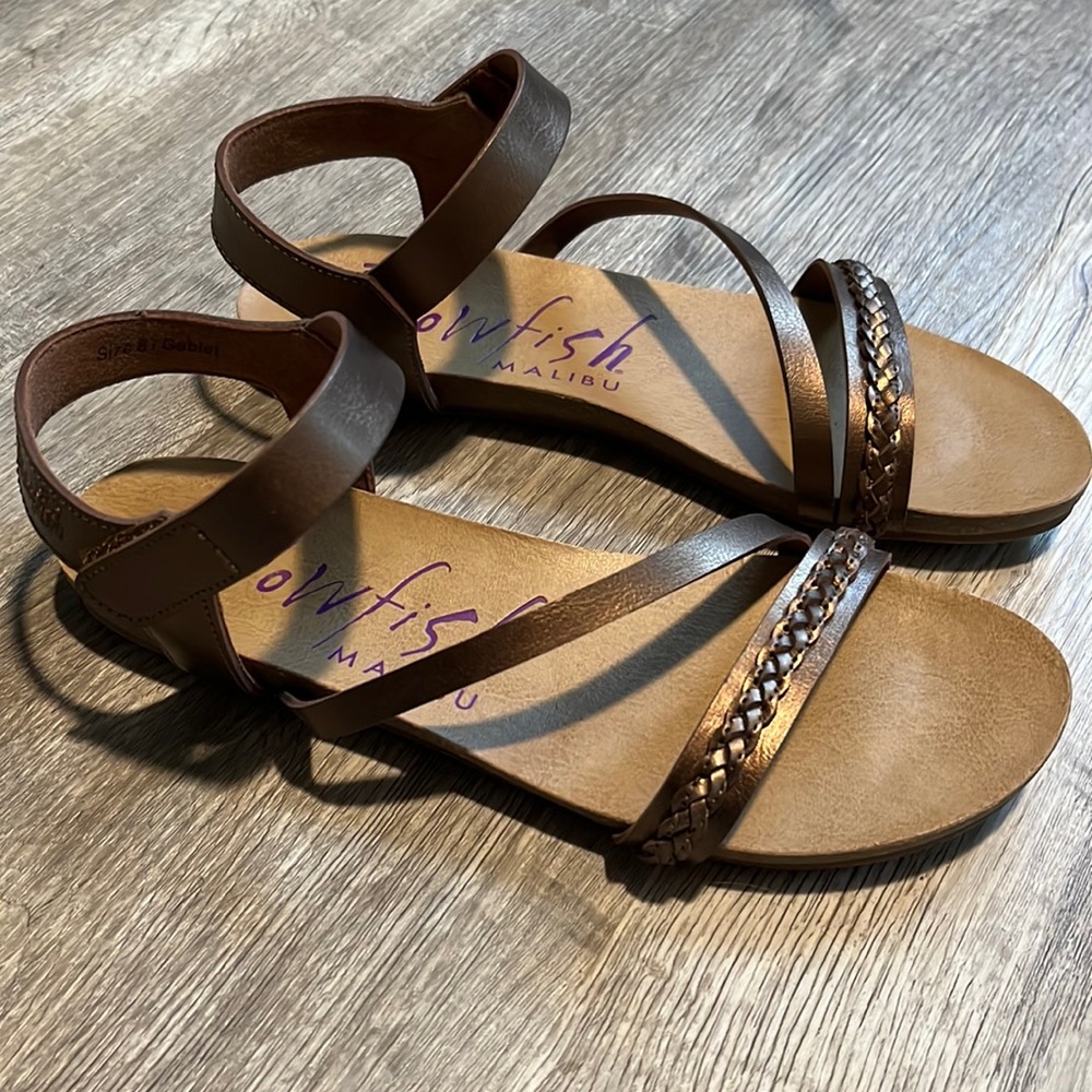 Blowfish Gablet Metallic Brown Sandals